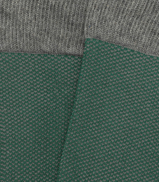 Green and Gray Bird's Eye High Socks