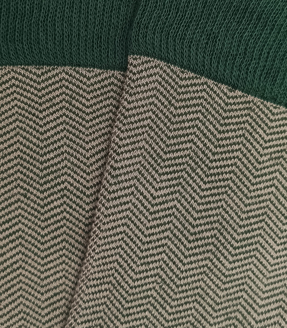 Green and Light Green Herringbone Socks