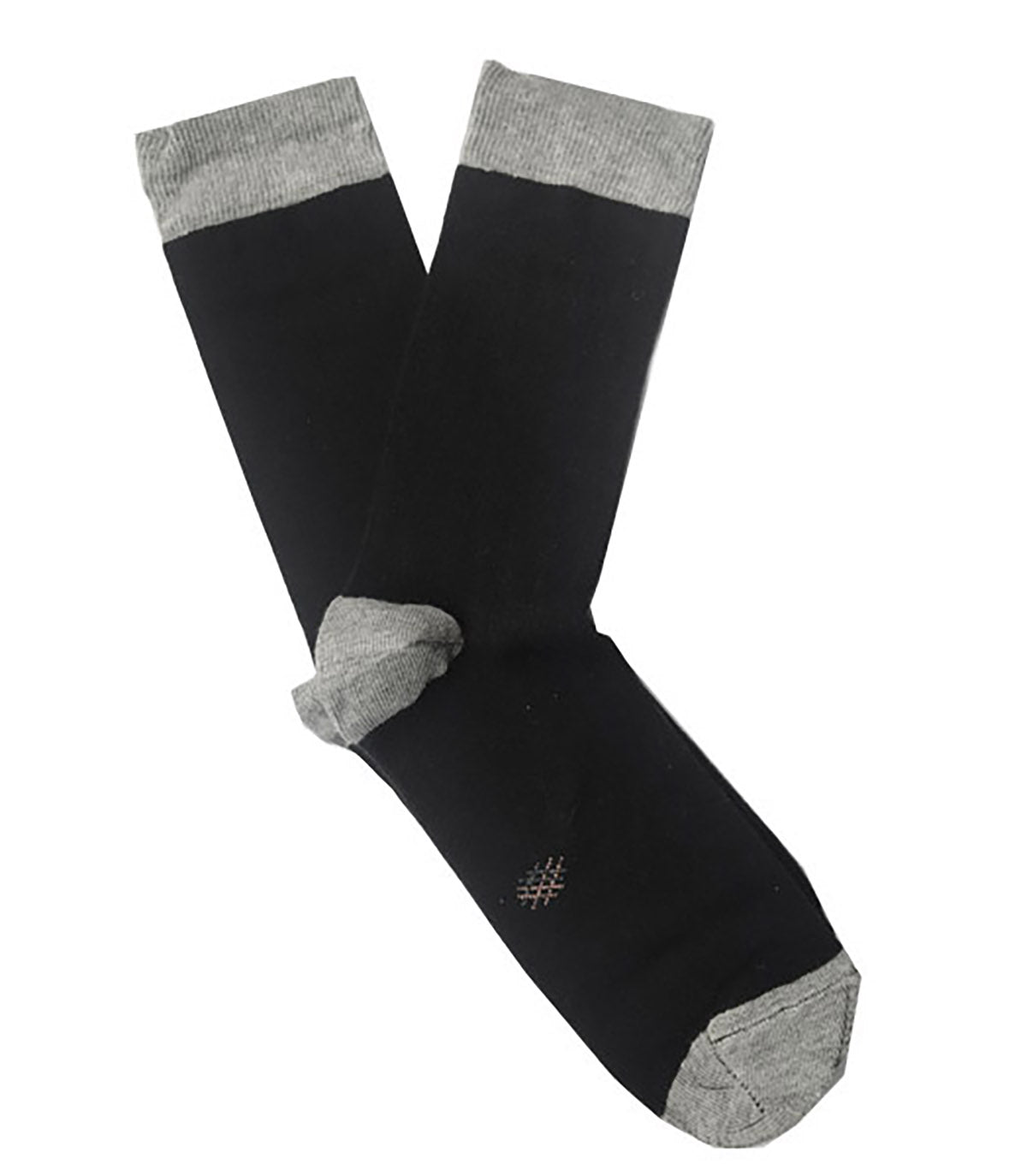 Calcetines Canalé Negro y Gris