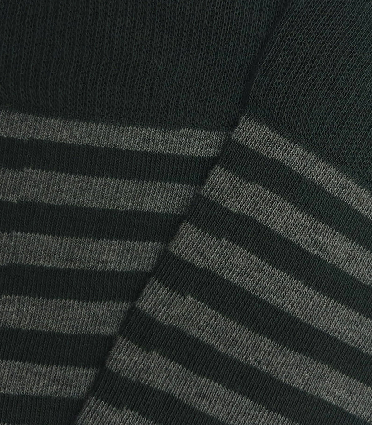 Green and Gray Striped Socks