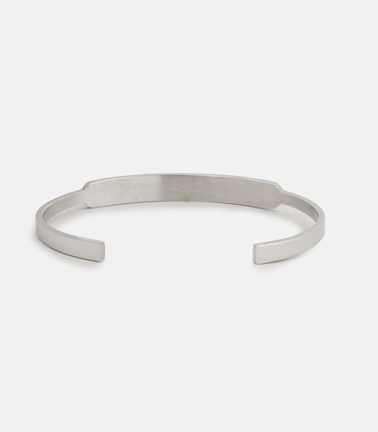 Brazalete Plano Plateado