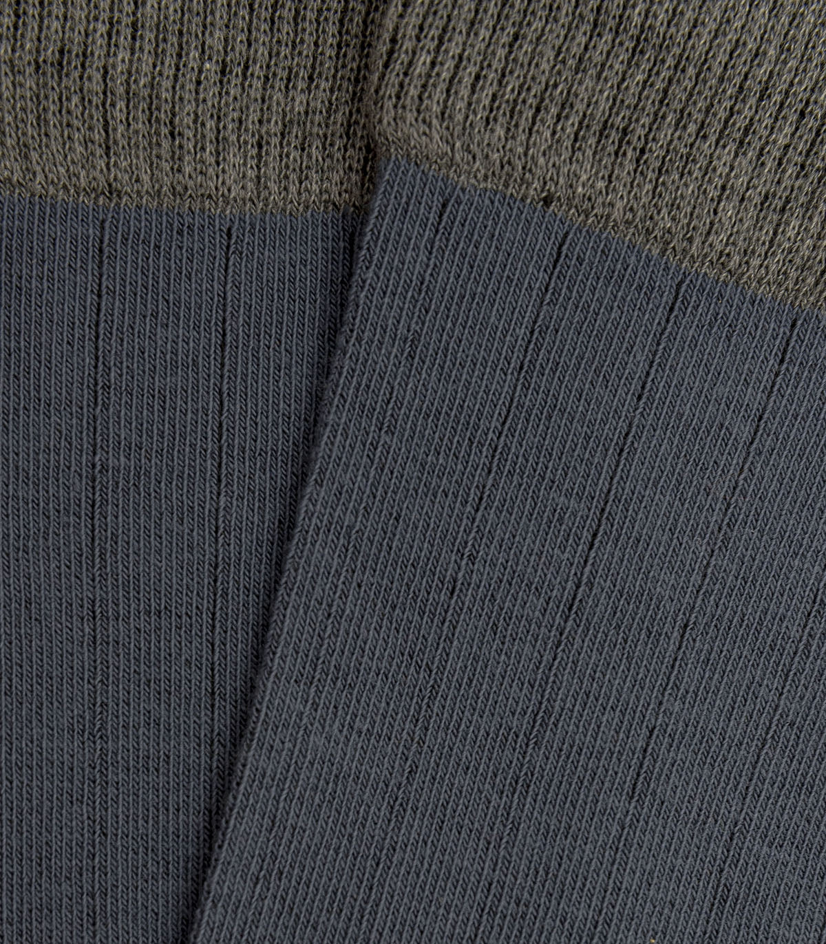 Calcetines Canalé Azul Y Gris