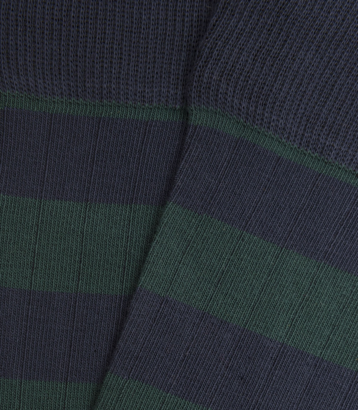 Calcetines Canalé Rayas Azul y Verde