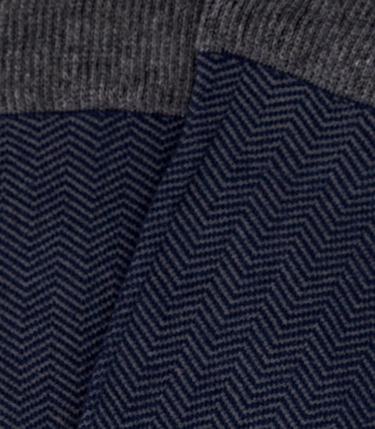 Calcetines Espiga Azul y Gris