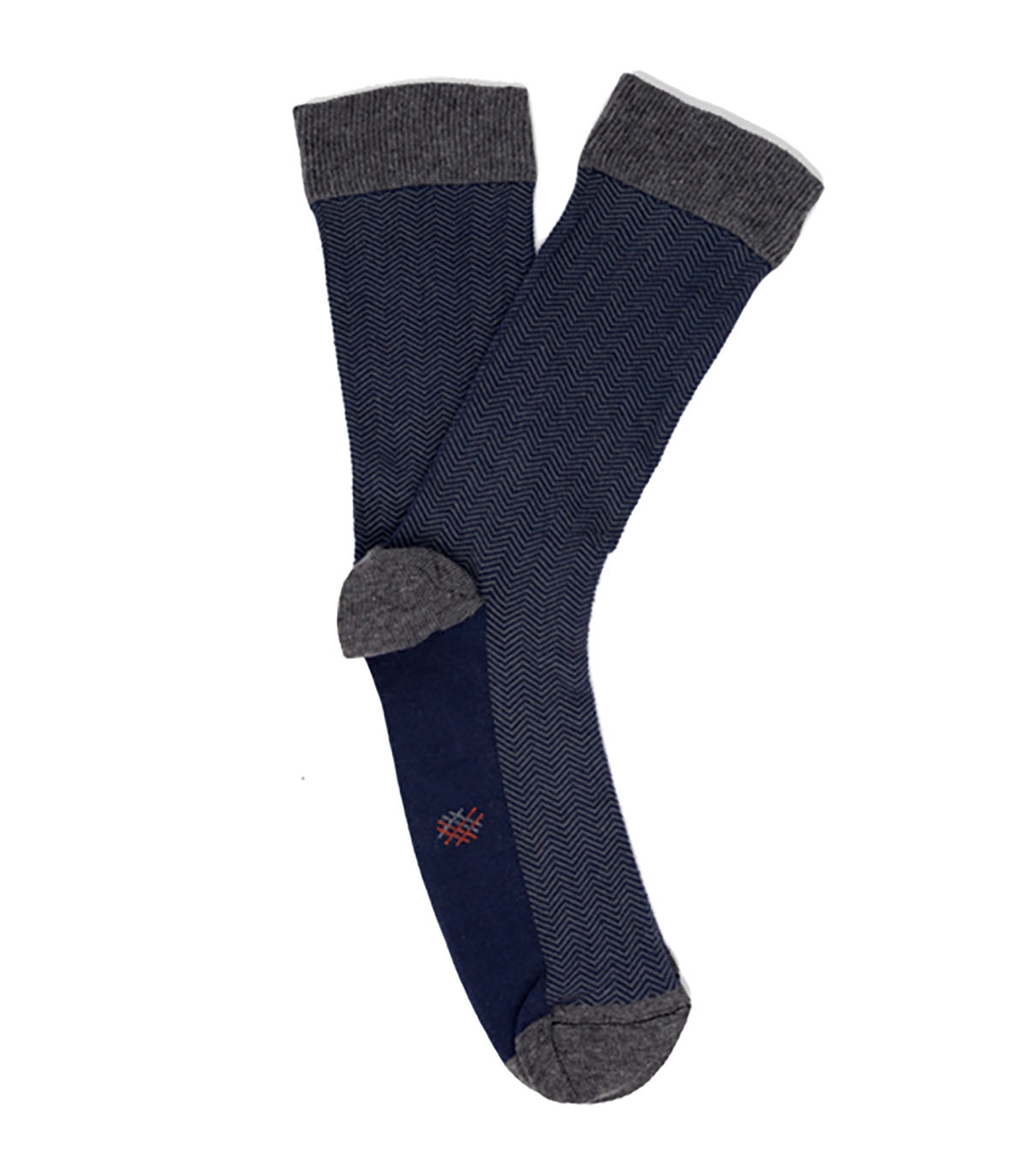 Calcetines Espiga Azul y Gris