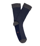 Calcetines Espiga Azul y Gris