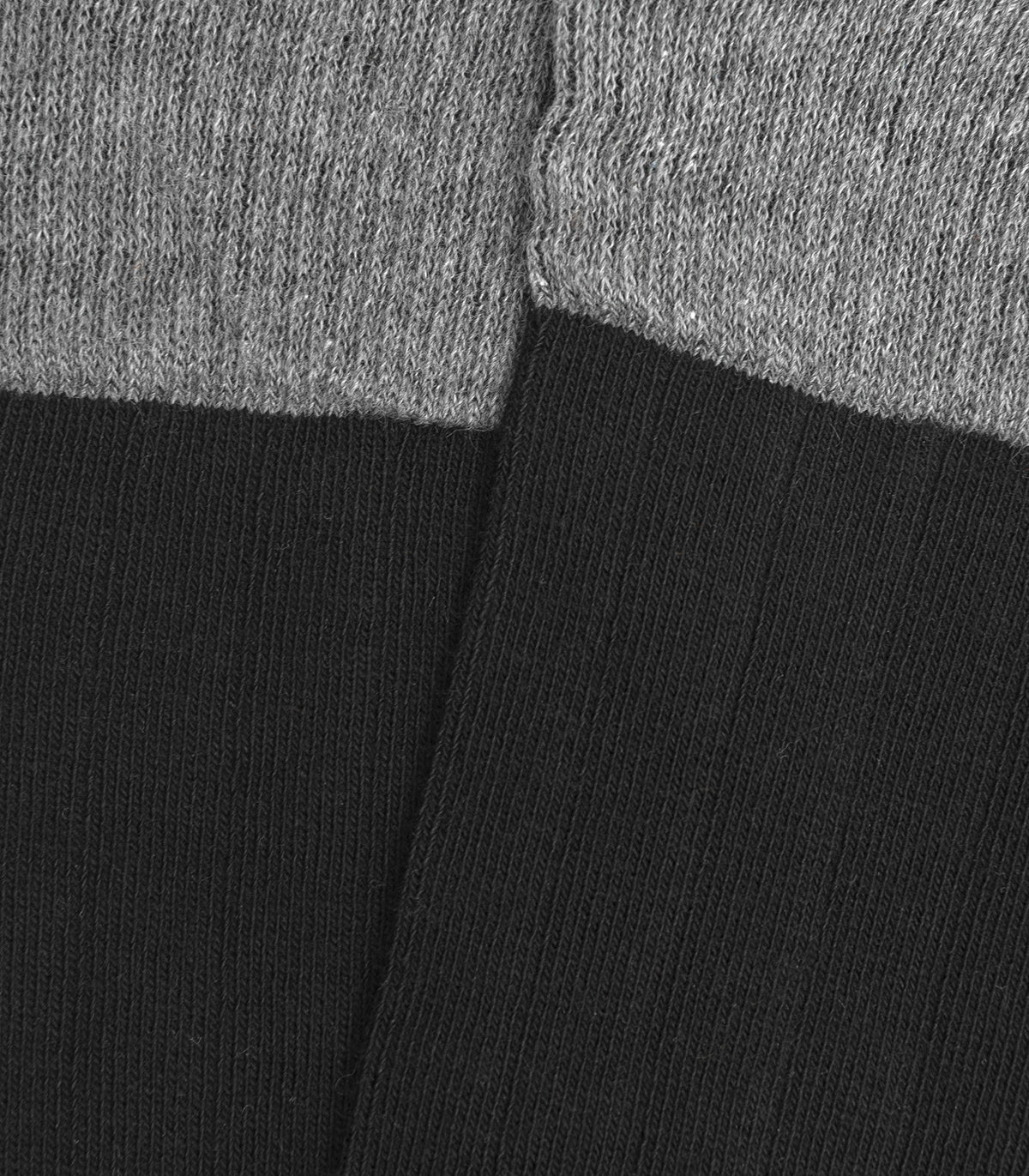 Calcetines Altos Canalé Negro y Gris