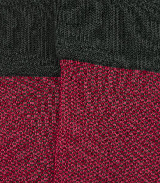 Red and Green Birdseye Socks