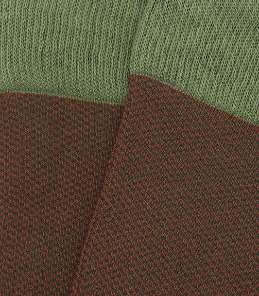 Calcetines Ojo De Perdiz Marrón y Verde