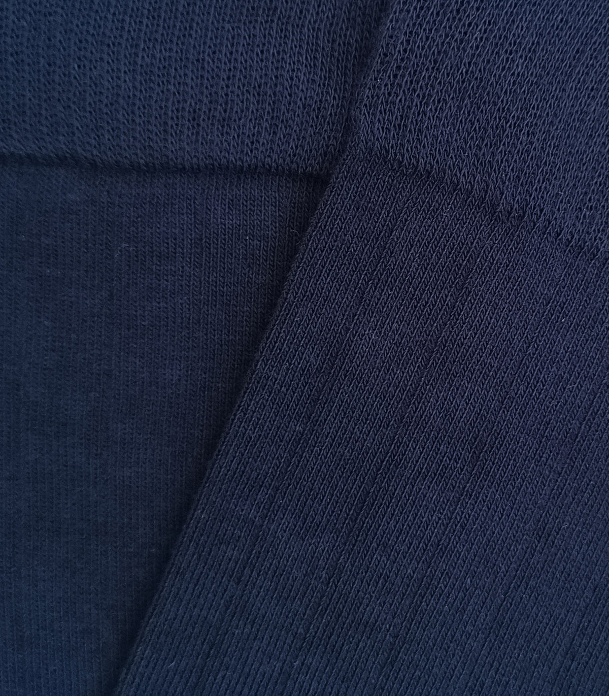 Navy Blue Ribbed Socks