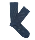 Calcetines Topitos Azul Y Blanco