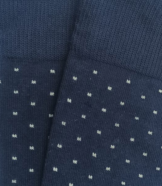 Calcetines Topitos Azul Y Blanco