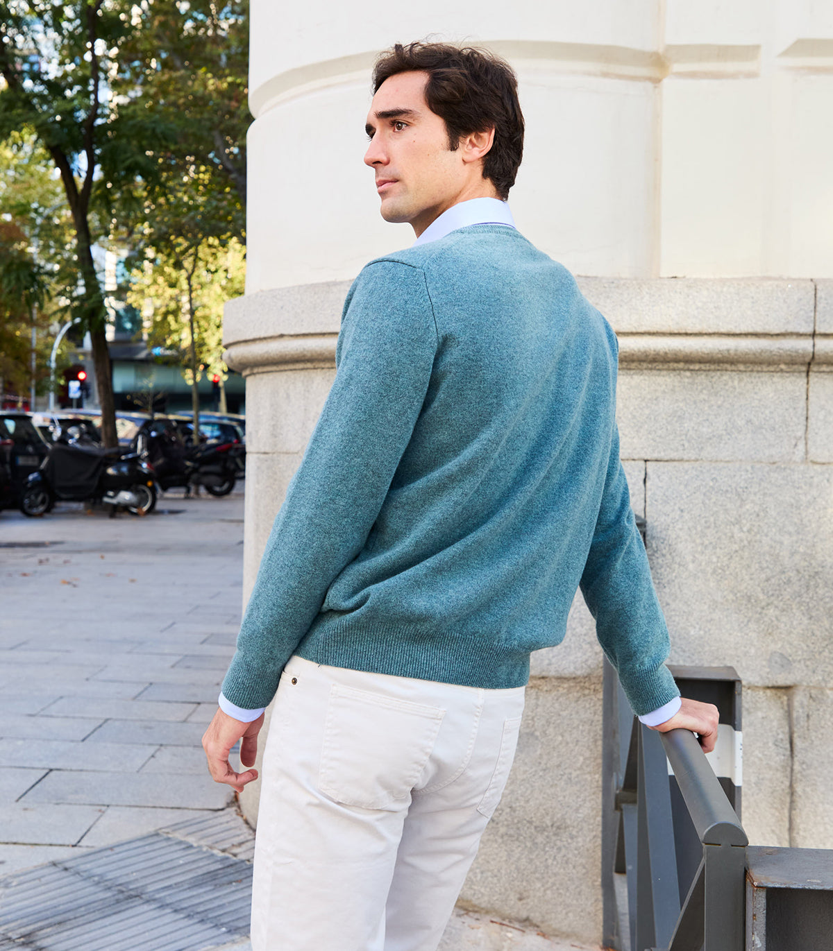 Caspian Lambswool V-Neck Sweater