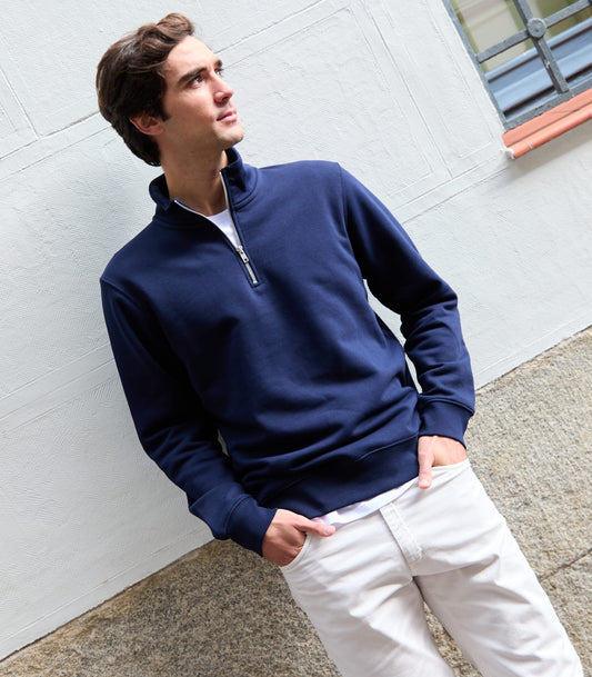 Sudadera Zipper Marine Algodón Orgánico