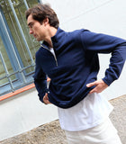 Sudadera Zipper Marine Algodón Orgánico