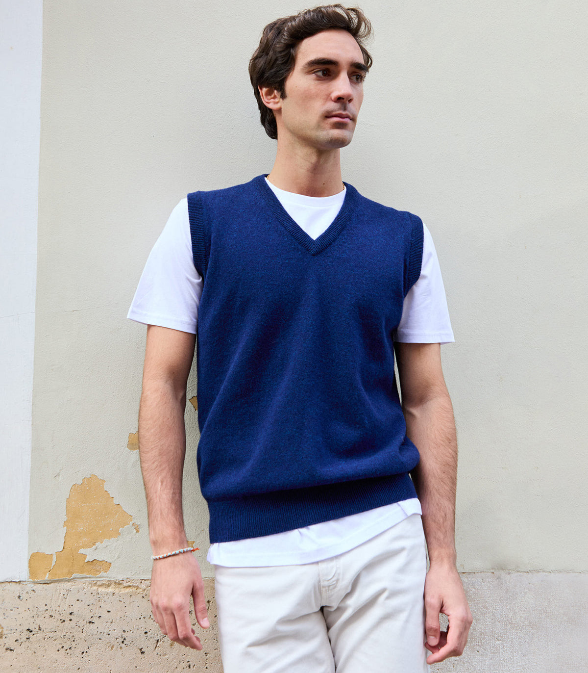 Cobalt Lambswool Vest