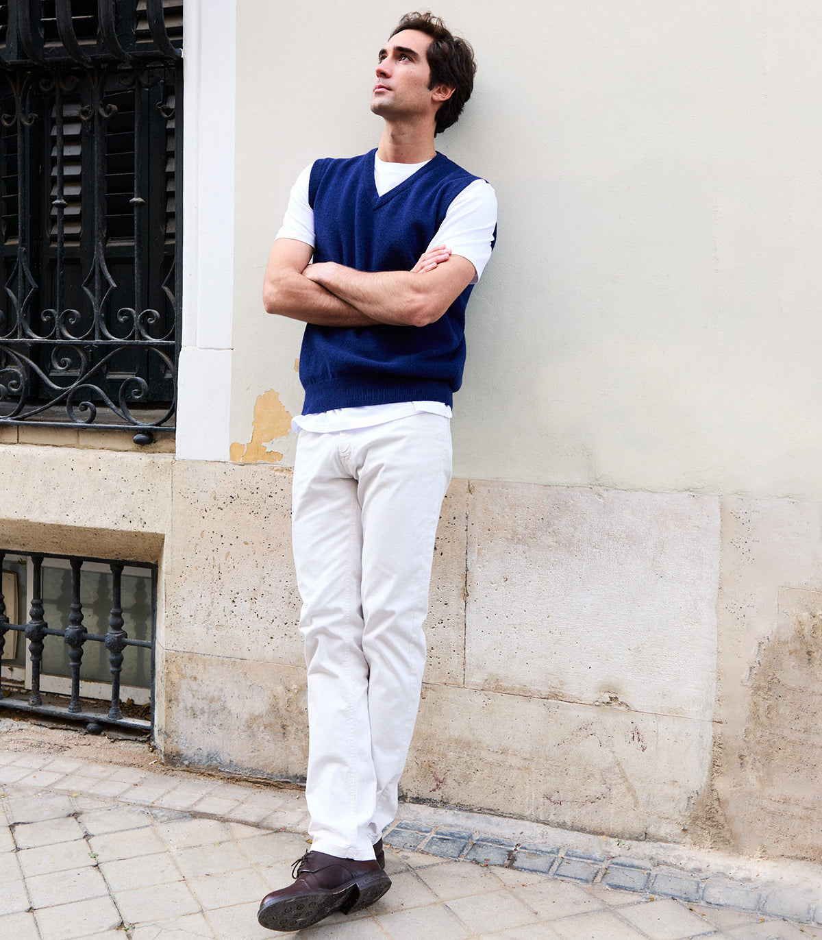 Cobalt Lambswool Vest