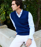 Cobalt Lambswool Vest