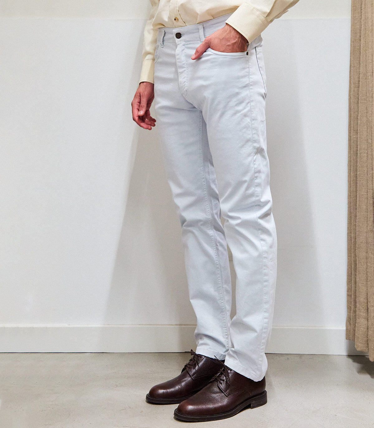 Gray Five Pocket Pants
