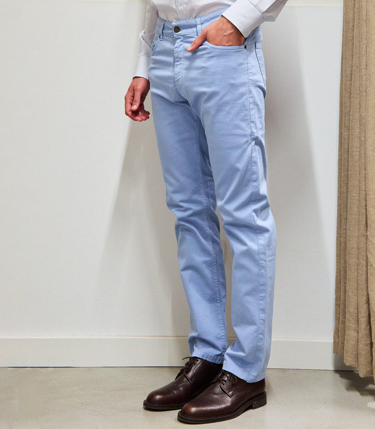 Pantalón Cinco Bolsillos Celeste