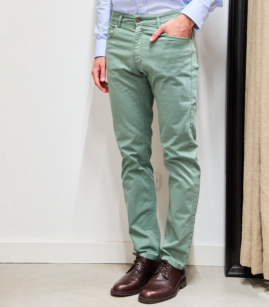 Pantalón Cinco Bolsillos Verde