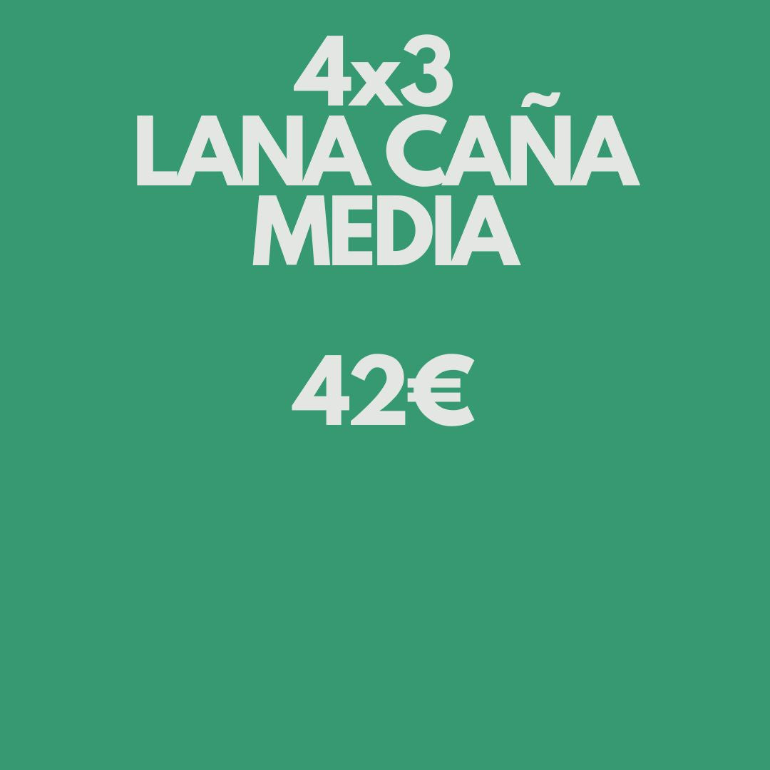 Pack 4x3 Calcetines Lana Caña Media