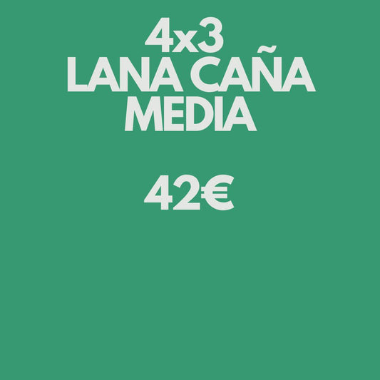 Pack 4x3 Calcetines Lana Caña Media