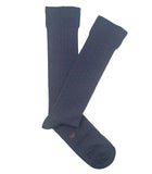 Calcetines Altos Topitos Azul Y Rosa