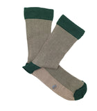 Green and Light Green Herringbone Socks