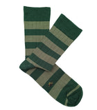 Green Striped Socks