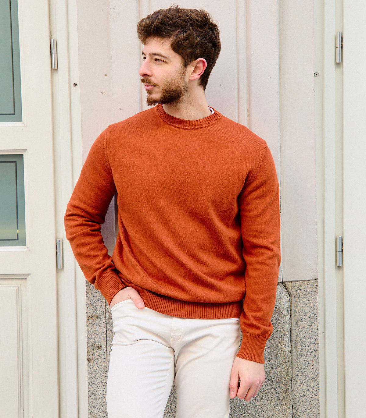 Jersey Crewneck Terracota