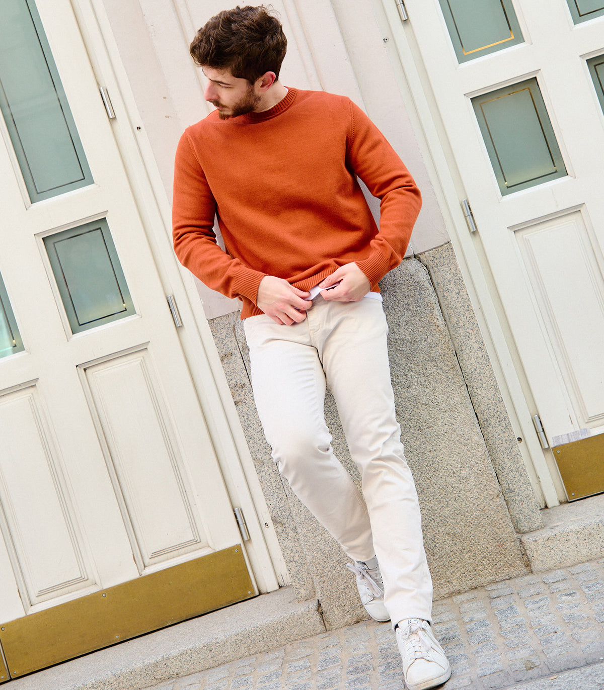 Jersey Crewneck Terracota