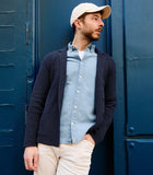 Chaqueta Punto Arroz Azul Algodón Trifitrofa