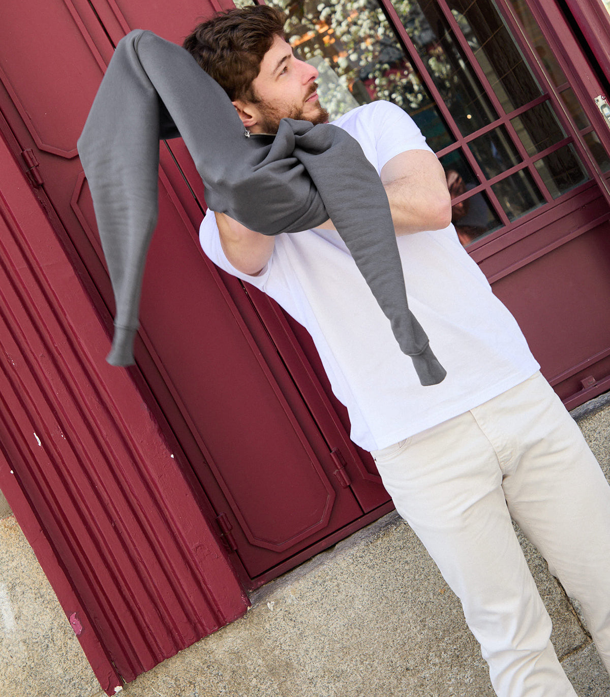 Mist Zipper Organic Cotton Sweatshirt