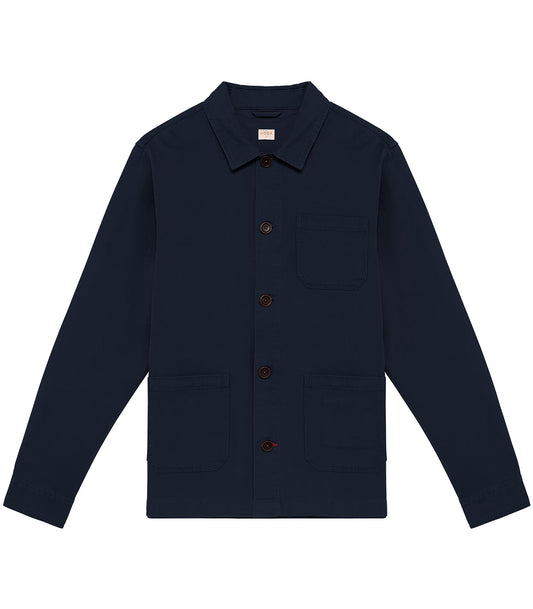 Chaqueta Worker Lino Algodón Índigo