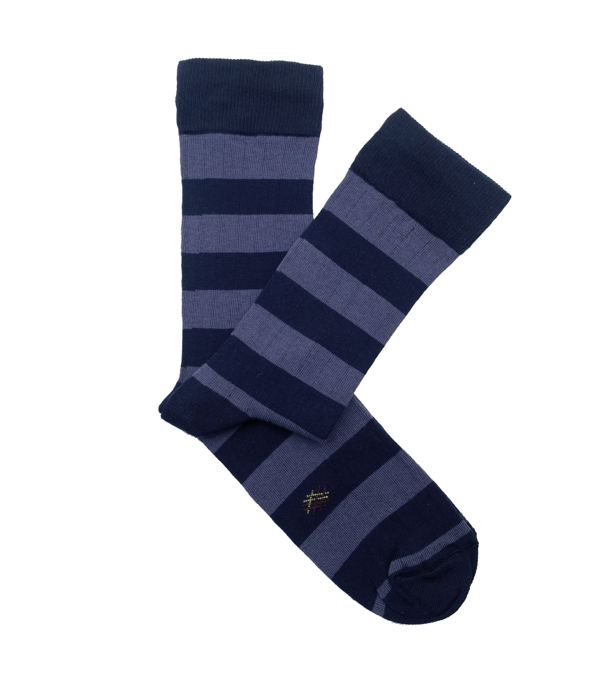 Calcetines Canalé Rayas Azules