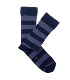 Calcetines Canalé Rayas Azules