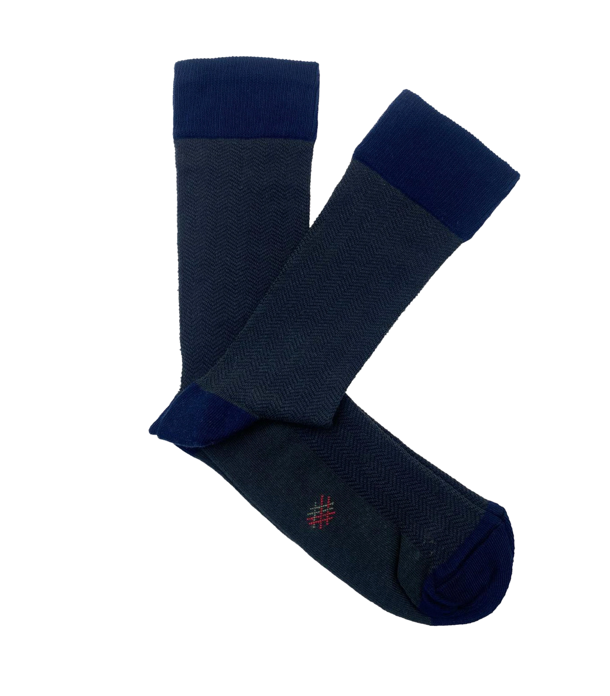 Calcetines Espiga Azul Y Verde