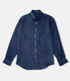 Camisa Lino Azul Marino