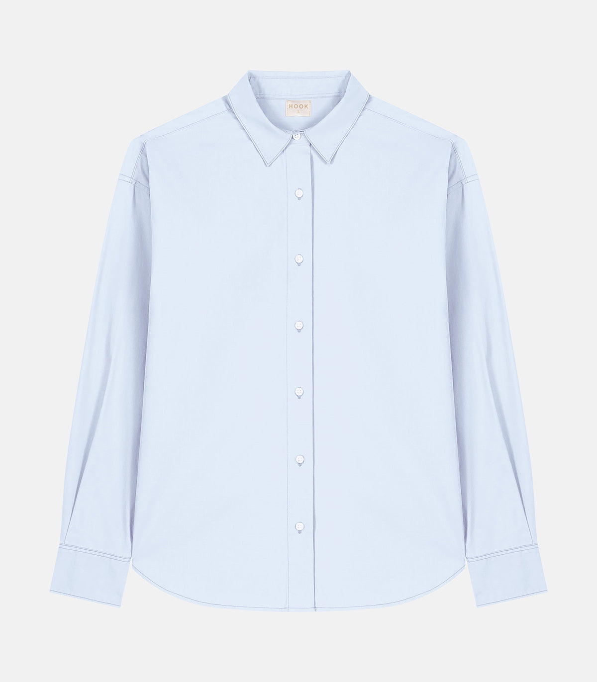 Camisa Azul Popelín Algodón Orgánico