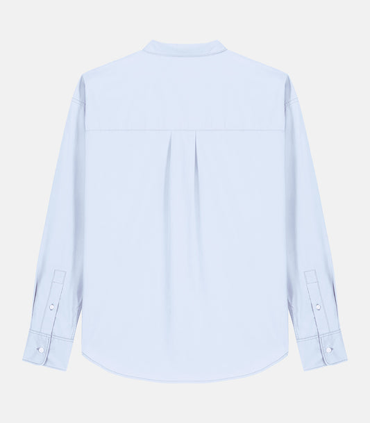 Camisa Azul Popelín Algodón Orgánico