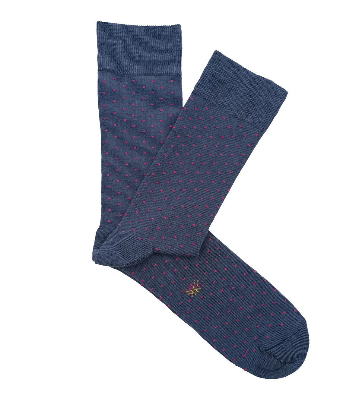Blue and Pink Polka Dot Socks