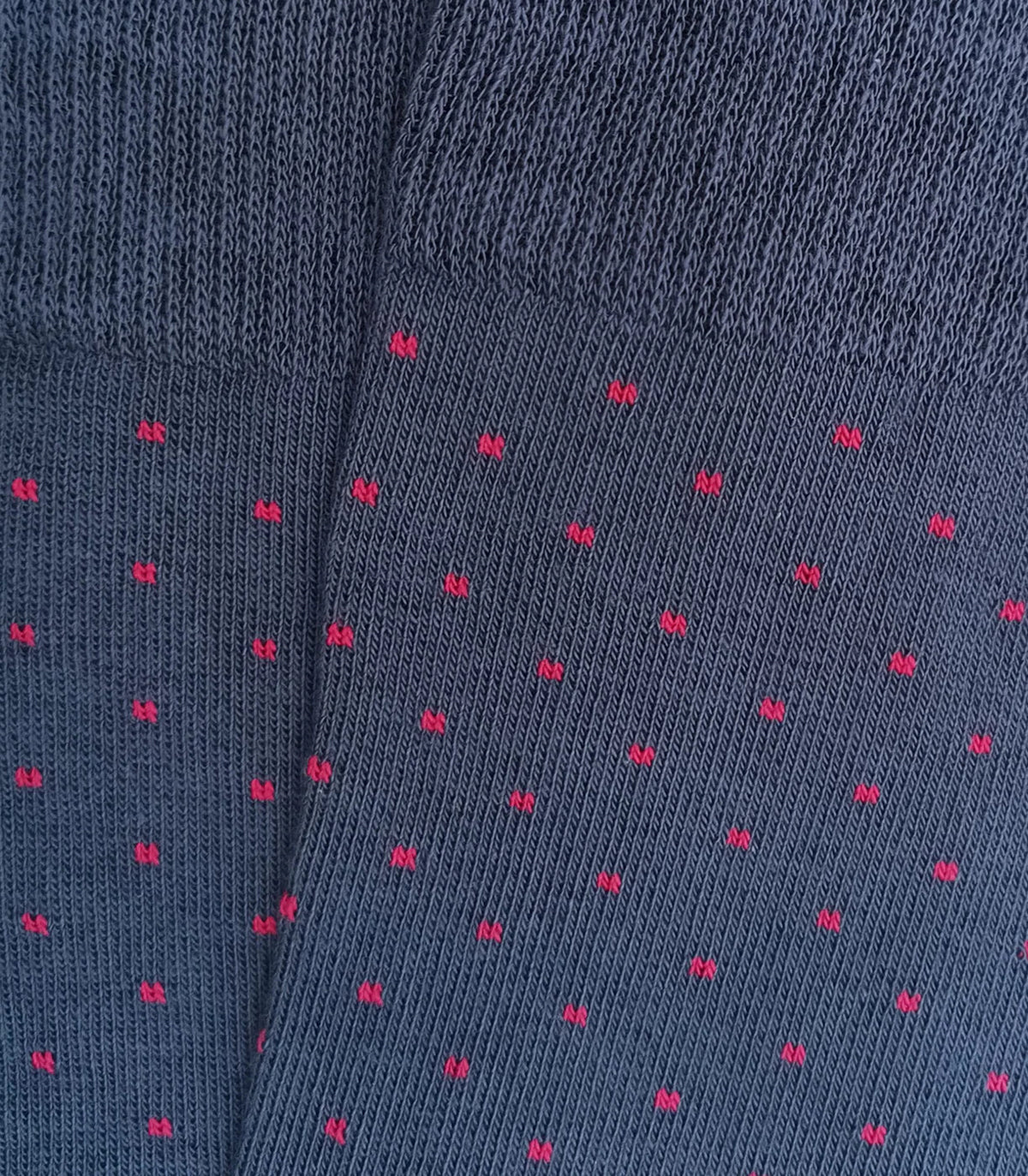 Blue and Pink Polka Dot Socks
