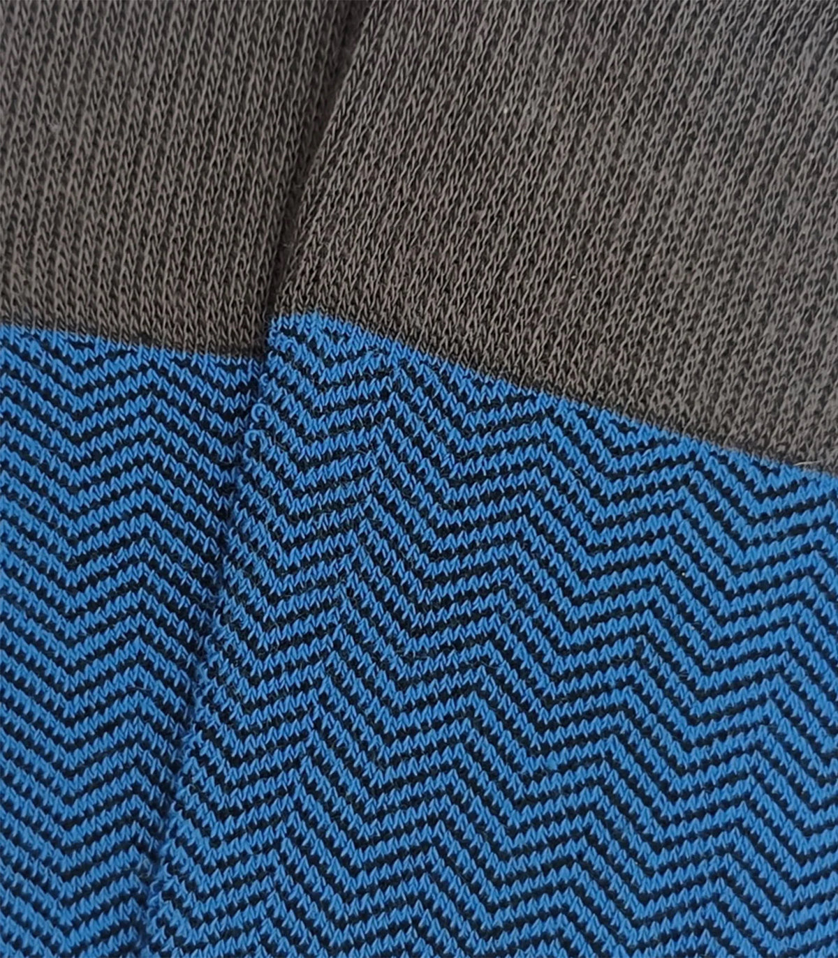 Calcetines Altos Espiga Gris Y Azulón