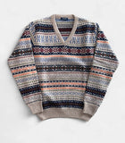 Z.Hinchliffe Wool Jacquard V-Neck Sweater