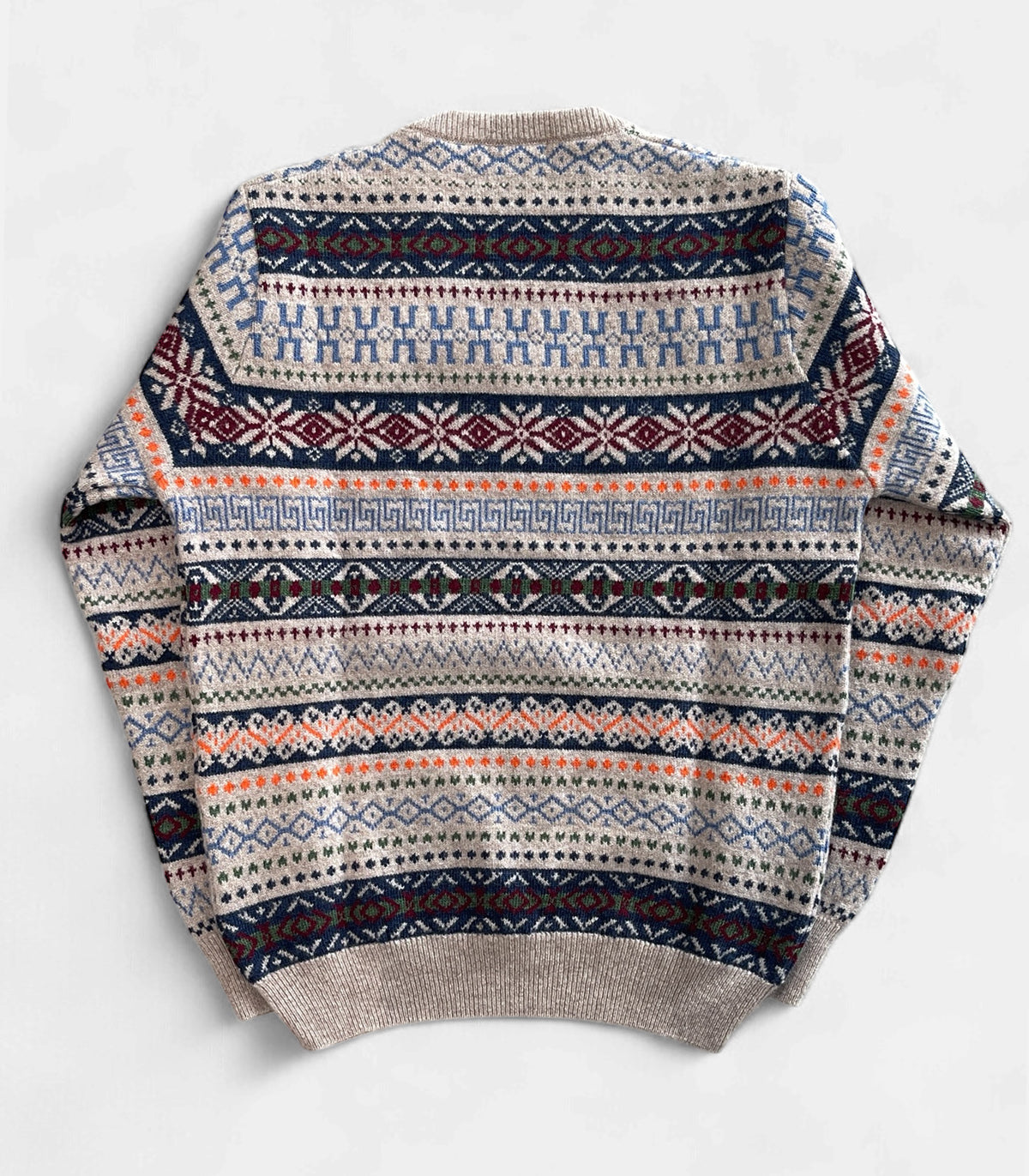 Z.Hinchliffe Wool Jacquard V-Neck Sweater