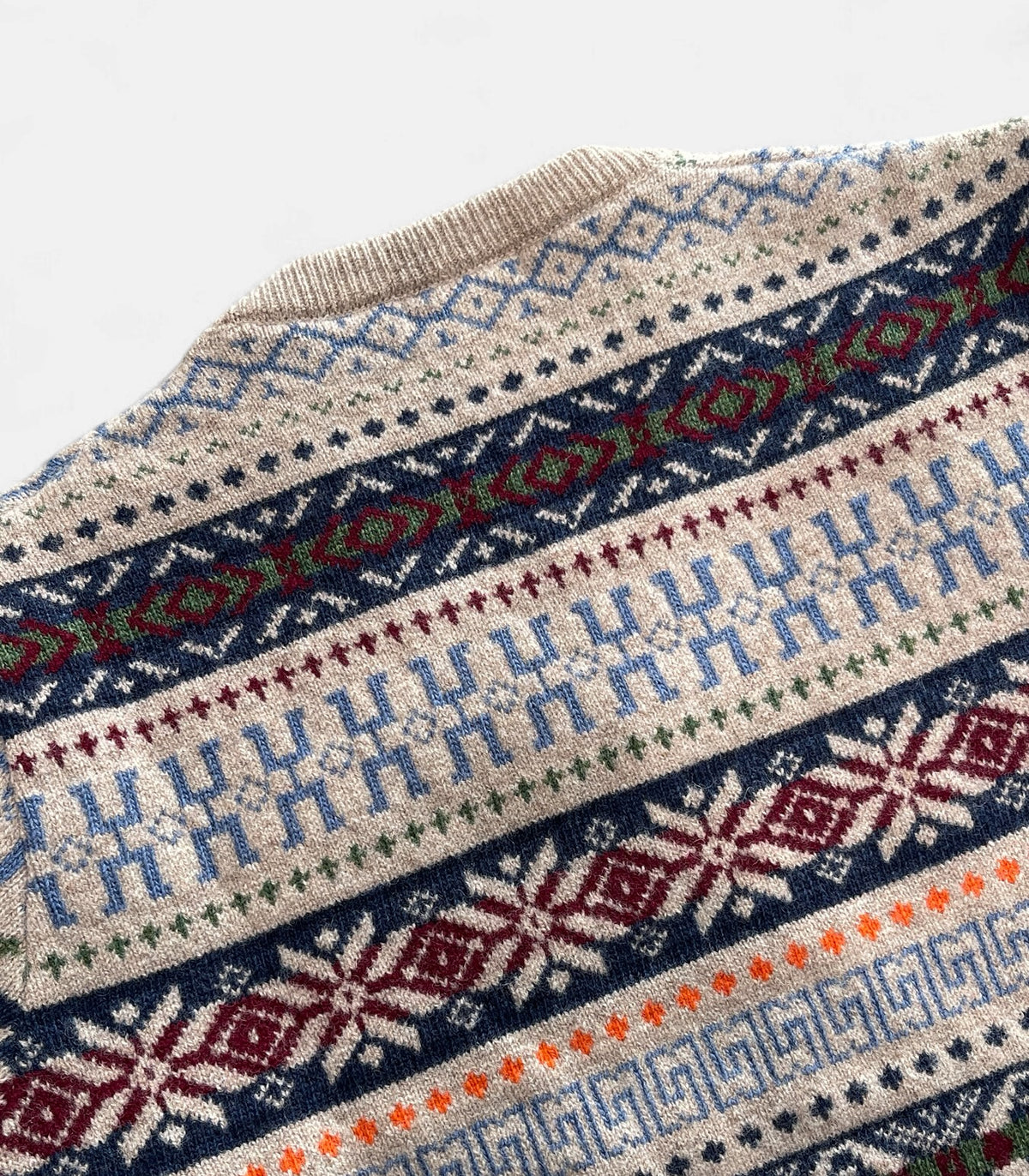 Z.Hinchliffe Wool Jacquard V-Neck Sweater