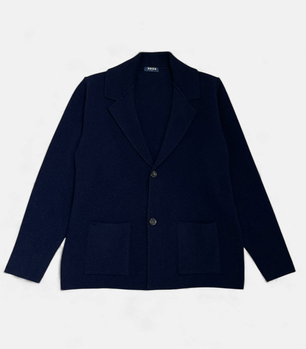 Blue Wool Tailored Jacket