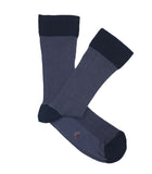Blue Herringbone Socks