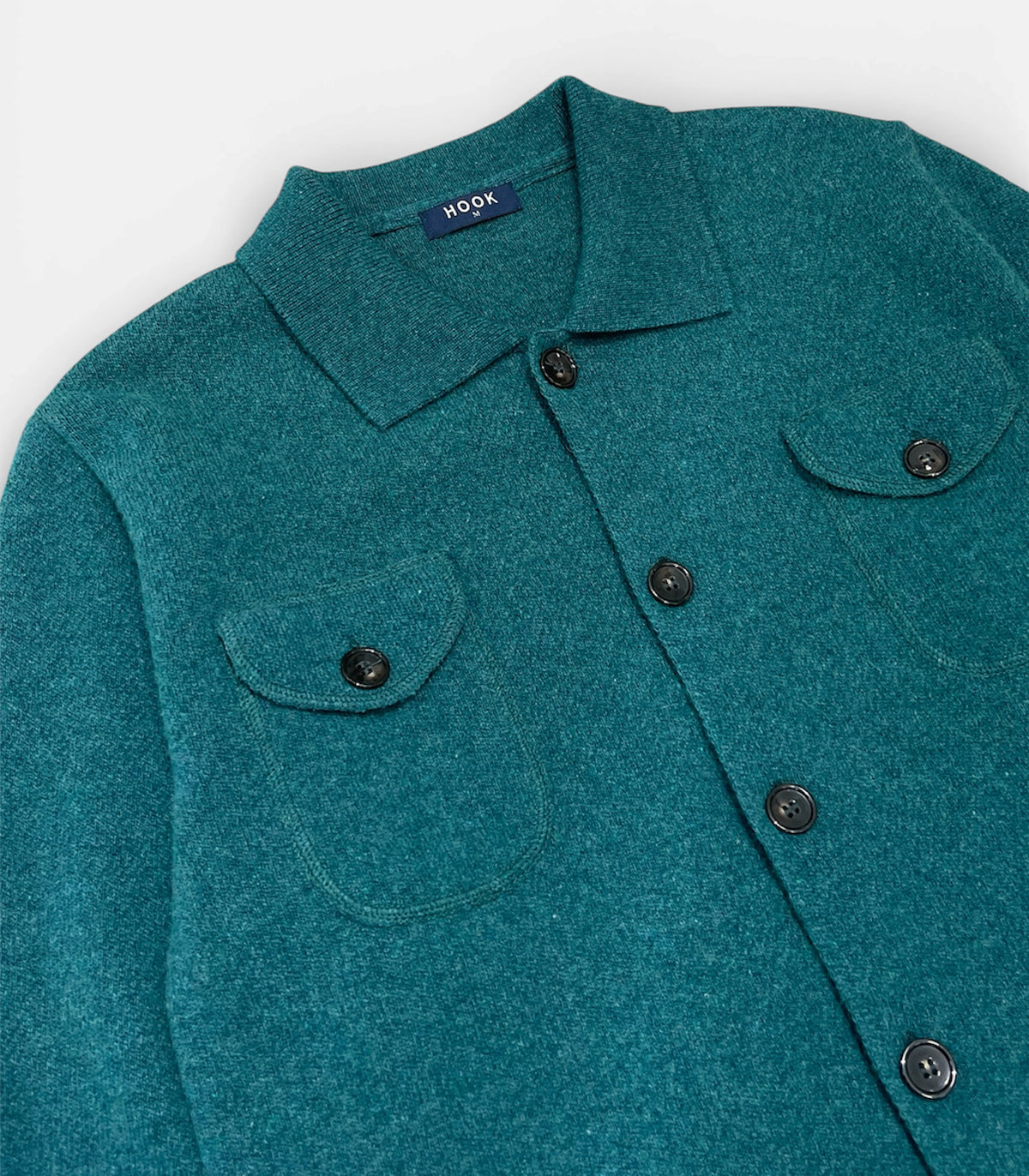 Green Wool Jacket With Pockets